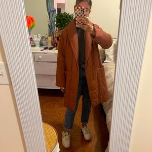 Madewell coat, burnt orange, size small